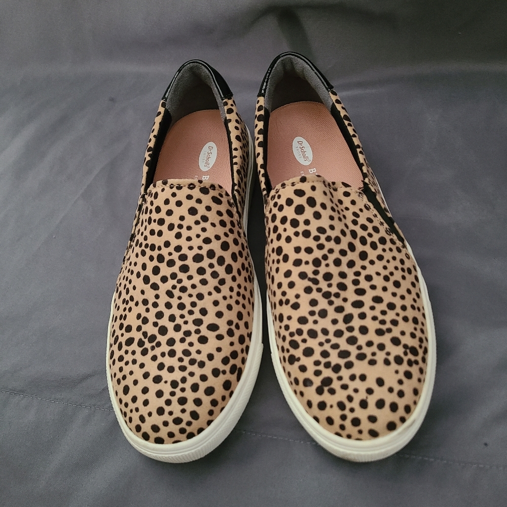 Dr. Scholl's Tan and Black Slip-On Sneakers